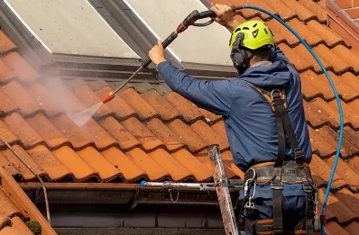 Démoussage et hydrofuge de toiture à Férin